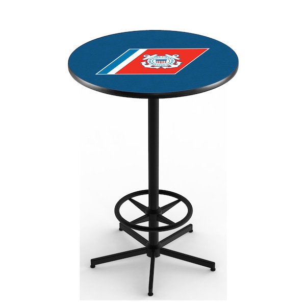 42" Black U.S. Coast Guard Pub Table
